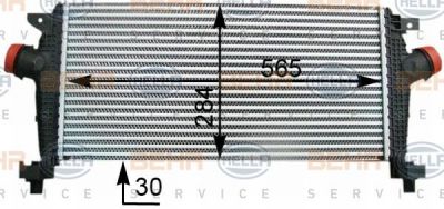 Hella 8ML 376 777-261 интеркулер на OPEL ASTRA J