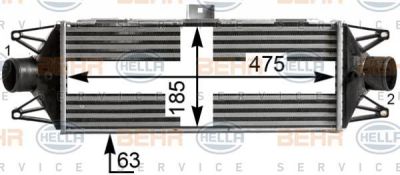 Hella 8ML 376 900-444 интеркулер на IVECO DAILY IV фургон/универсал