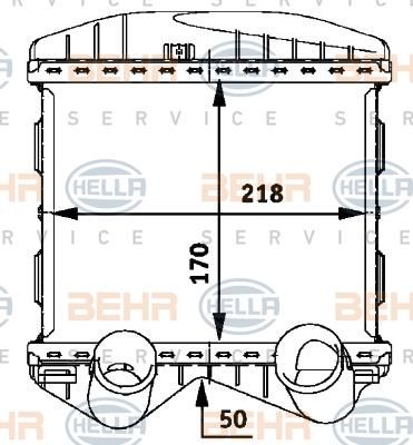 HELLA Интеркулер: Smart City-Coupe/98-04/0.6 (8ML376723-021)