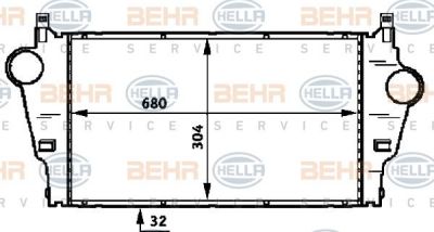 HELLA Интеркулер: Espace/Laguna II/01- /1.9D/2.2D (8ML376723-291)