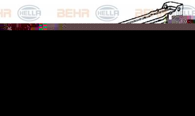 HELLA Интеркулер Mercedes Vito 2.2 03- (8ML376723-521)