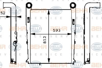 HELLA Интеркулер RVI Premium 96 (8ML376724-071)
