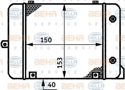 Hella 8MO 376 725-221 масляный радиатор, двигательное масло на AUDI 80 (89, 89Q, 8A, B3)