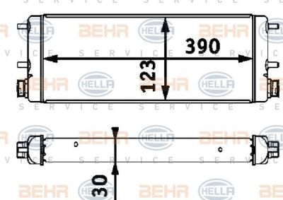 Hella 8MO 376 725-241 масляный радиатор, двигательное масло на MERCEDES-BENZ SK