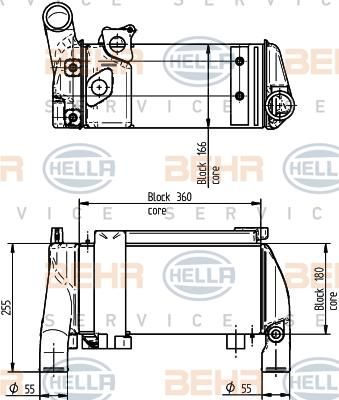 Hella 8MO 376 765-581 масляный радиатор, ретардер на RENAULT TRUCKS Premium 2