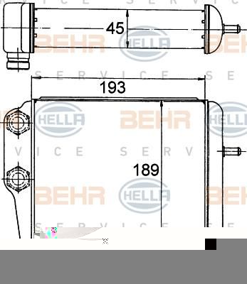 Hella 8MO 376 778-161 масляный радиатор, двигательное масло на MERCEDES-BENZ S-CLASS (W126)