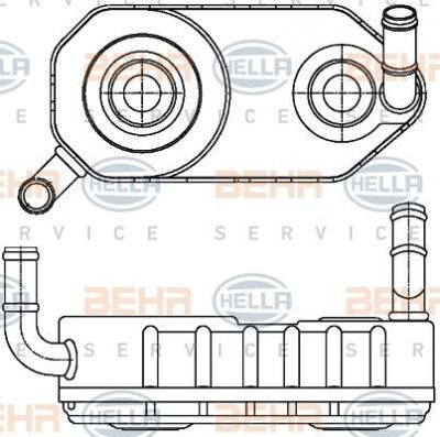 Hella 8MO 376 787-671 масляный радиатор, автоматическая коробка передач на VW PASSAT Variant (3A5, 35I)