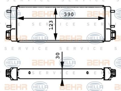 HELLA Радиатор масляный MB S-CL... (8mo376725-431)