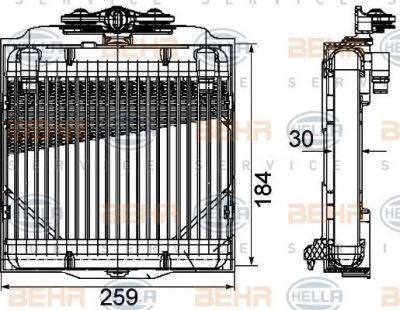 HELLA Масляный радиатор F01/F07 (8MO376753-571)