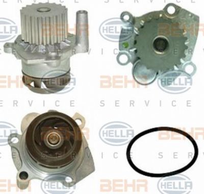 Hella 8MP 376 800-021 водяной насос на VW MULTIVAN V (7HM, 7HN, 7HF, 7EF, 7EM, 7EN)