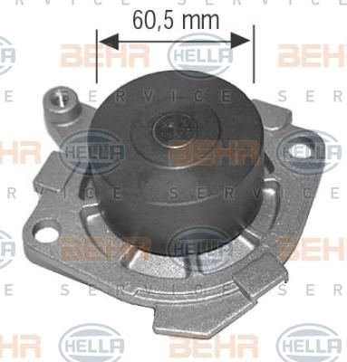 Hella 8MP 376 802-134 водяной насос на FIAT MAREA (185)