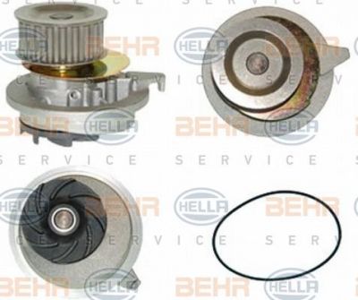 Hella 8MP 376 804-311 водяной насос на OPEL KADETT E Combo (38_, 48_)