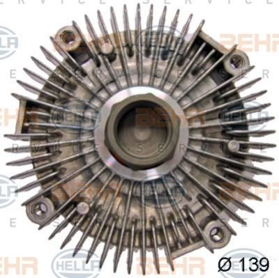 Hella 8MV 376 757-621 сцепление, вентилятор радиатора на FORD TRANSIT c бортовой платформой/ходовая часть (E_ _)