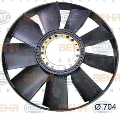 Hella 8MV 376 758-271 крыльчатка вентилятора, охлаждение двигателя на IVECO Trakker