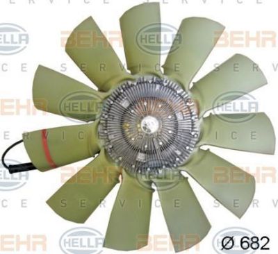 Hella 8MV 376 791-631 вентилятор, охлаждение двигателя на SCANIA P,G,R,T - series