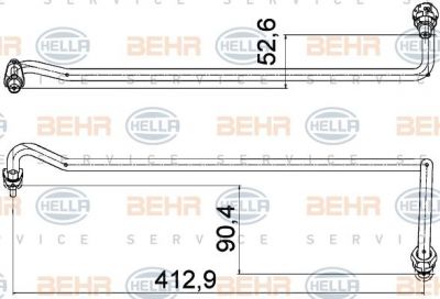 Hella 8MY 376 755-561 масляный шланг на VW TOUAREG (7LA, 7L6, 7L7)