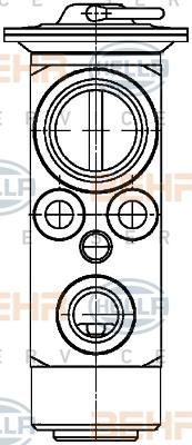 Hella 8UW 351 029-031 расширительный клапан, кондиционер на MERCEDES-BENZ ACTROS MP2 / MP3