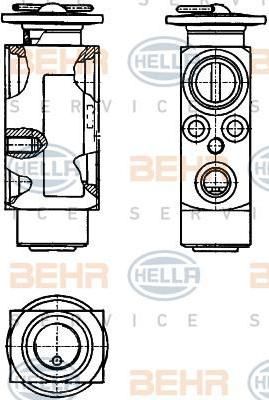 Hella 8UW 351 234-121 расширительный клапан, кондиционер на PEUGEOT 306 (7B, N3, N5)