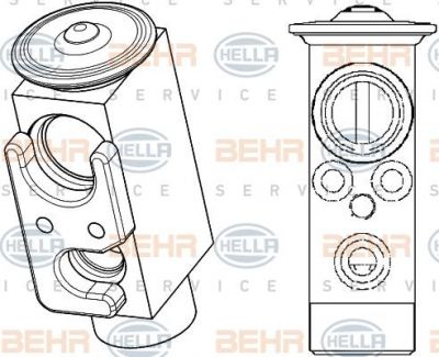 Hella 8UW 351 234-501 расширительный клапан, кондиционер на VOLVO FL