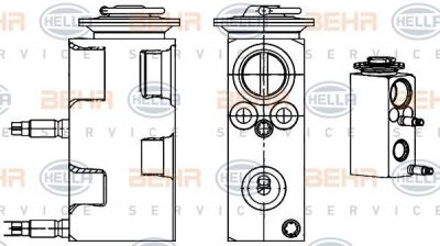 Hella 8UW 351 234-521 расширительный клапан, кондиционер на FORD MONDEO IV седан (BA7)