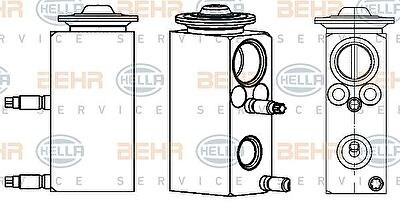 Hella 8UW 351 234-581 форсунка, расширительный клапан на FORD MONDEO IV седан (BA7)