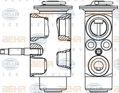 Hella 8UW 351 239-601 расширительный клапан, кондиционер на MINI MINI PACEMAN (R61)