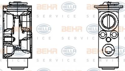 Hella 8UW 351 336-151 расширительный клапан, кондиционер на VOLVO FM 9