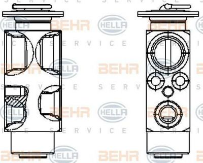 Hella 8UW 351 336-161 расширительный клапан, кондиционер на DAF CF 85