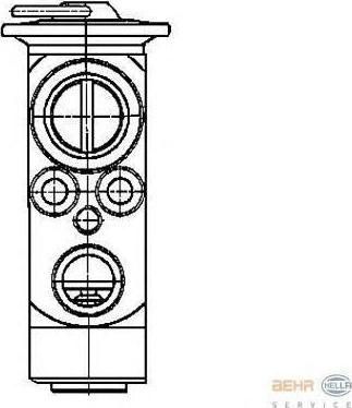 HELLA Клапан кондиционера расширительный MB C-Class 2.0- 3.1 00-02 (8UW351239-361)