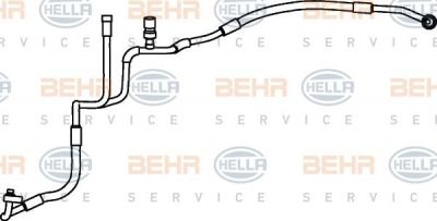 Hella 9GS 351 337-211 трубопровод высокого давления, кондиционер на FORD MONDEO III седан (B4Y)