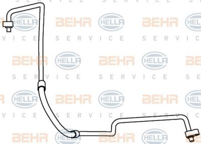 Hella 9GS 351 337-441 трубопровод высокого давления, кондиционер на FORD FOCUS II кабрио