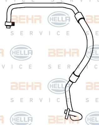 Hella 9GS 351 337-451 трубопровод низкого давления, кондиционер на FORD FOCUS II кабрио