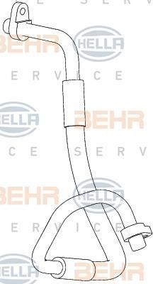Hella 9GS 351 338-691 трубопровод высокого давления, кондиционер на PEUGEOT 407 (6D_)