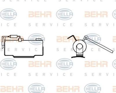 Hella 9ML 351 332-121 сопротивление, вентилятор салона на MAN F 90