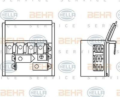 HELLA Резистор вентилятора отопителя (9ML351332-131)