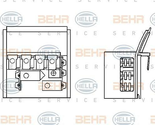 HELLA Резистор вентилятора отопителя (9ML351332-131)