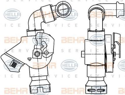 Hella 9XL 351 341-071 регулирующий клапан охлаждающей жидкости на MAN TGA