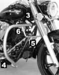 HEPCO BECKER Дуги защитные XVS 950 A Midnight Star (5014529 0002)