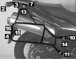 HEPCO BECKER Крепеж кофра DL 650 V-Strom Suzuki (6503515 0001)