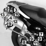 HEPCO BECKER Крепеж кофра DL 1000 V-Strom (6503520 0001)