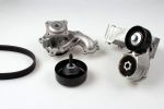 Hepu PK02371 водяной насос + комплект ручейковых ремней на FORD FOCUS (DAW, DBW)