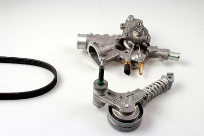 Hepu PK03341 водяной насос + комплект ручейковых ремней на OPEL CORSA D Van