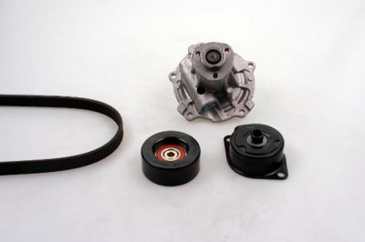 Hepu PK05424 водяной насос + комплект ручейковых ремней на VW CADDY II пикап (9U7)