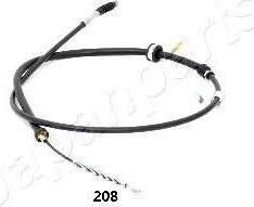 JAPANPARTS Трос, стояночная тормозная система (BC-208)