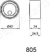 JapanParts BE-805 устройство для натяжения ремня, ремень грм на SUZUKI SWIFT I (AA)