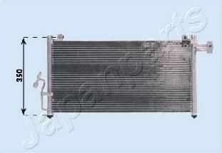 JapanParts CND253011 конденсатор, кондиционер на MAZDA 323 S VI (BJ)