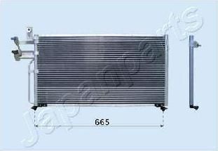 JapanParts CND283027 конденсатор, кондиционер на HYUNDAI SANTAMO
