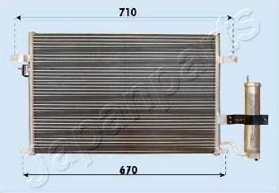 JapanParts CND313014 конденсатор, кондиционер на CHEVROLET LACETTI (J200)