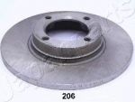JapanParts DI-206 тормозной диск на TOYOTA COROLLA (KE)