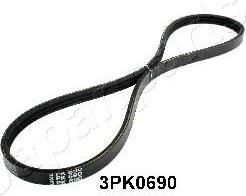 JapanParts DV-3PK0690 поликлиновой ремень на OPEL ASTRA F универсал (51_, 52_)